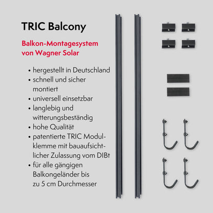 Wagner Solar Balkonhalterung parallel – Set je Modul