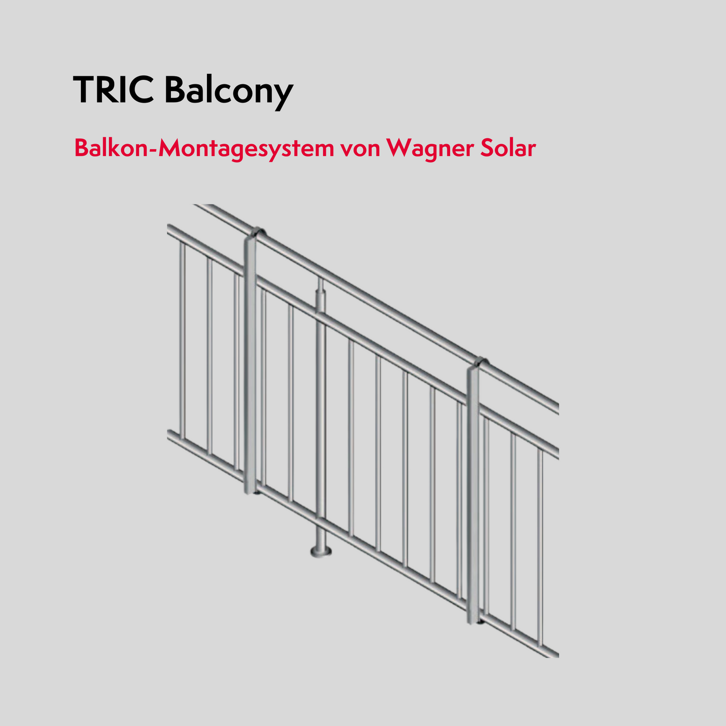 Wagner Solar Balkonhalterung parallel – Set je Modul